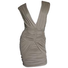 Balmain Runway Plunge Ruched Dress 4