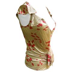 Yves Saint Laurent Rive Gauche Hearts and Lips Blouse 7