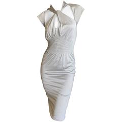 Gucci by Tom Ford Silver Backless Keyhole Dress 2