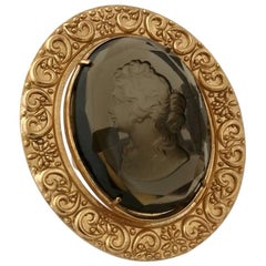 Bronze Ring with Black Murano Glass piece