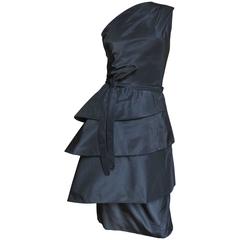 1950's New Vintage Sculptural Werle Silk Dress 12