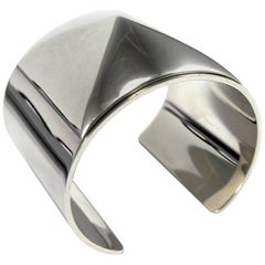 Hermès Médor Cuff Bracelet silver / RARE