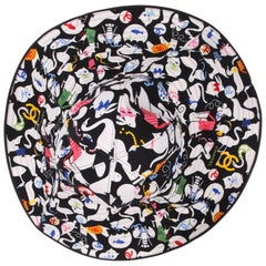 Chanel Black & White Oversized Cotton Sun Hat - multi color 