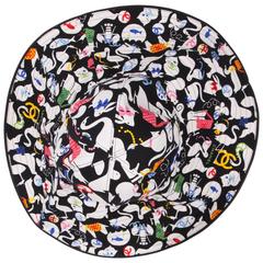 Chanel Black & White Oversized Cotton Sun Hat - multi color 8