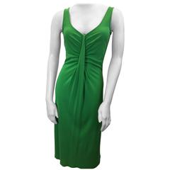 Diane Von Furstenberg Green Sleeveless Dress