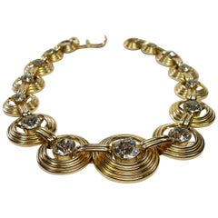 Fantastic Necklace Dior Gemany Vintage métal and crystal