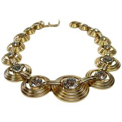 Fantastic Necklace Dior Gemany Vintage métal and crystal 5