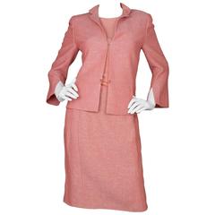 Akris Cantaloupe Three-Piece Skirt Suit 11