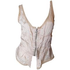 Prada Pale Pink Zip Up Bustier 11