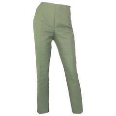 Akris Green Cropped Pants Sz 10 12