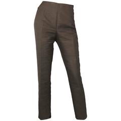 Akris Brown Cropped Pants Sz 8 7