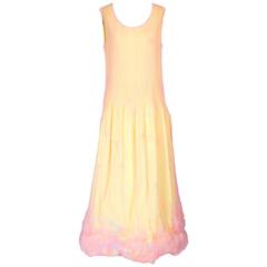 Issey Miyake Pleated Iridescent Silk Dress circa 1990s