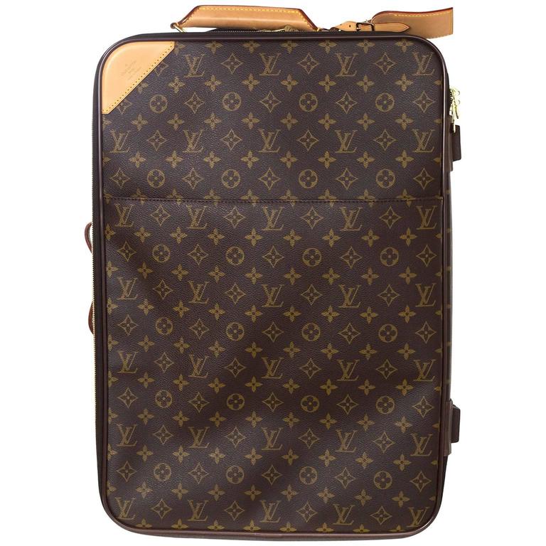 Louis Vuitton Monogram Pegase 55 Rolling Luggage Wheely For Sale at