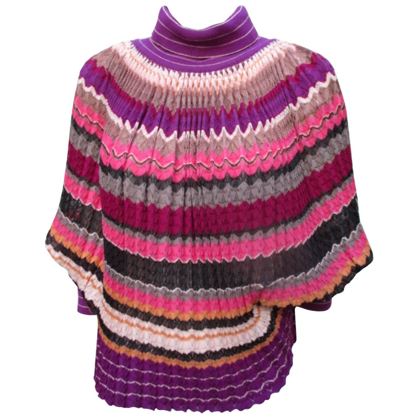 Missoni Wool/Silk Sleeved Cape