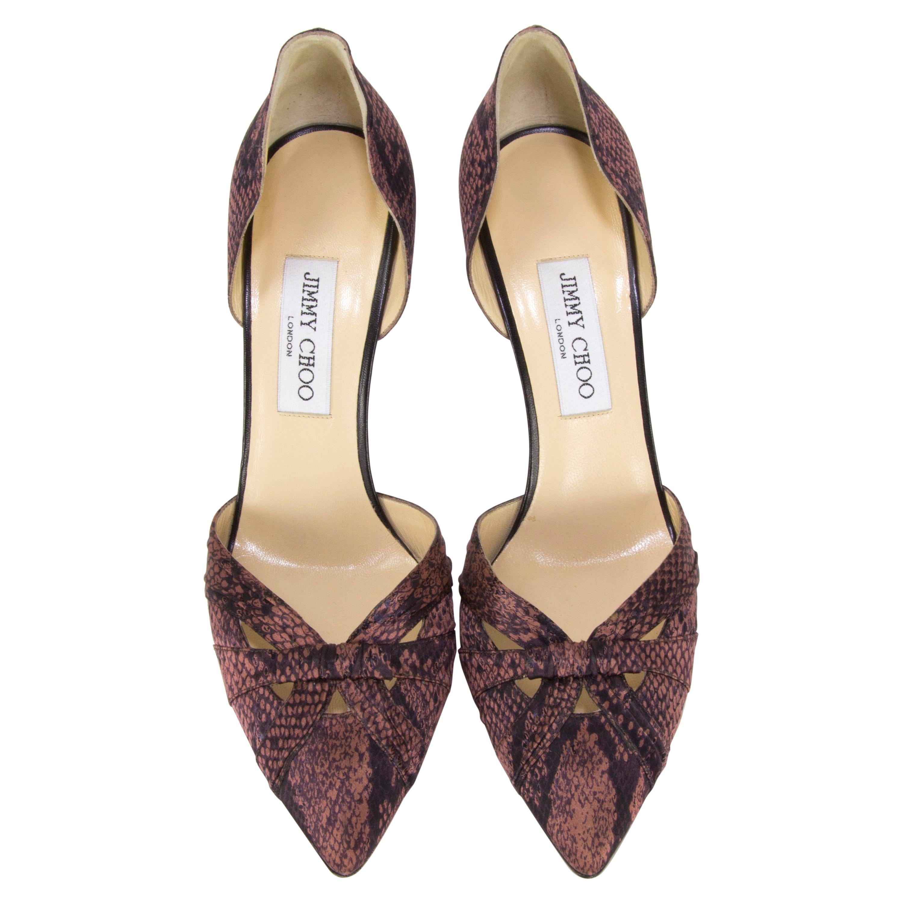 JIMMY CHOO London Stiletto Satin Pumps Size 40 For Sale at 1stDibs