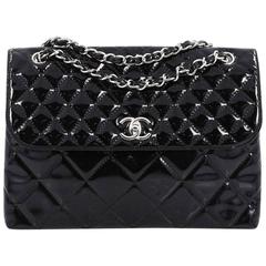 Chanel In The Business Flap Bag Quilted Patent Vinyl Maxi