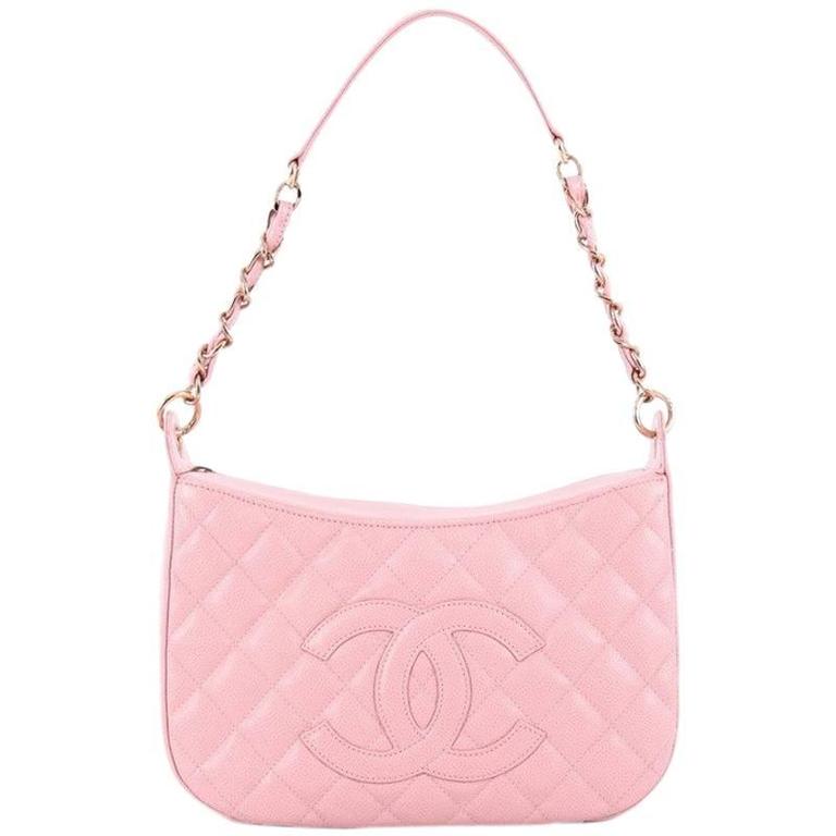 Chanel Timeless CC Pochette  Pink Shoulder Bags Handbags  CHA266807   The RealReal