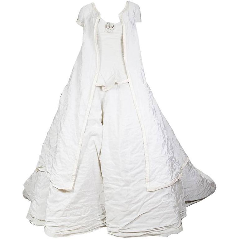 Olivier Theyskens for Rochas wedding gown with long jacket, 21st century