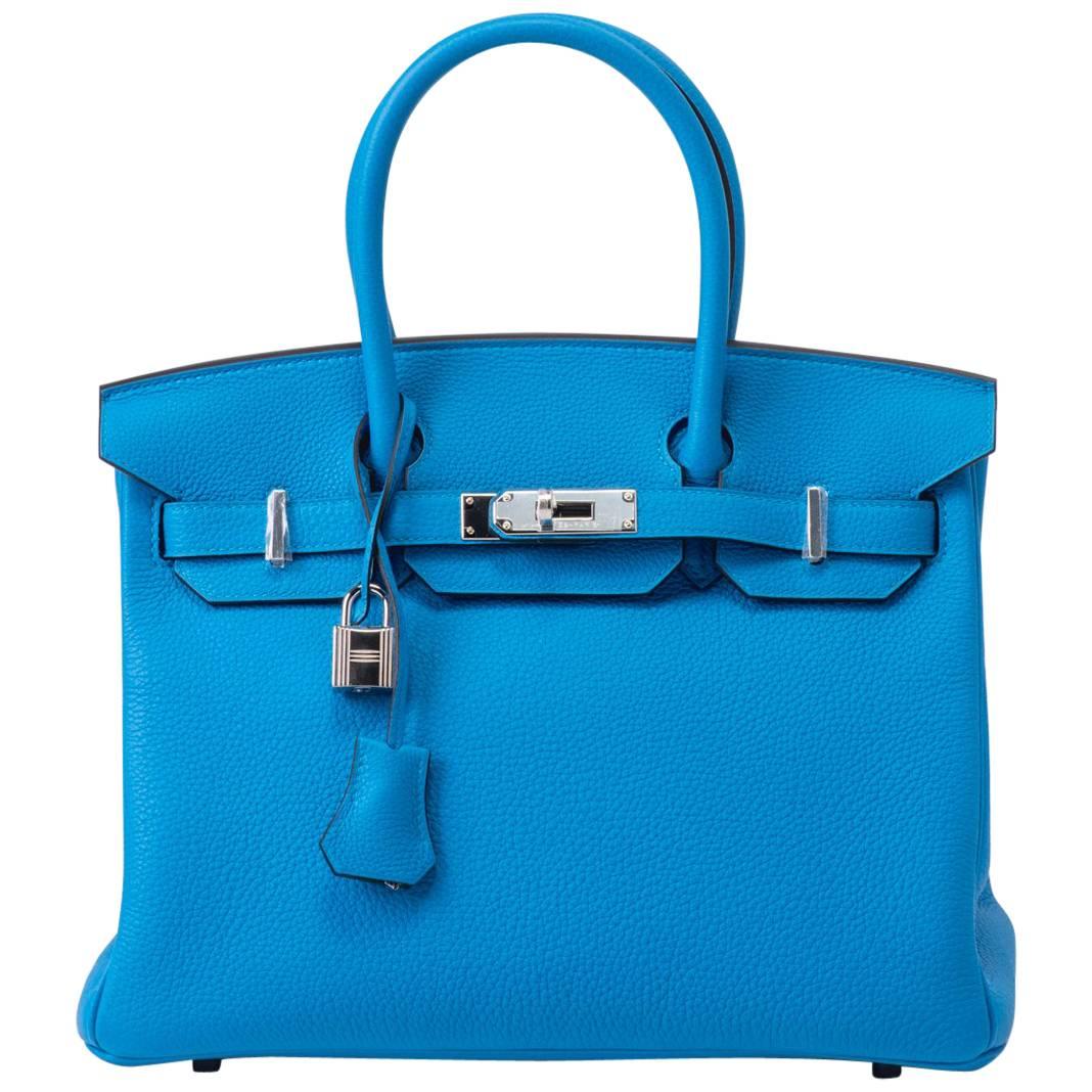 New in Box RARE Hermes Birkin 30 Verso Zanzibar/Malachit Bag