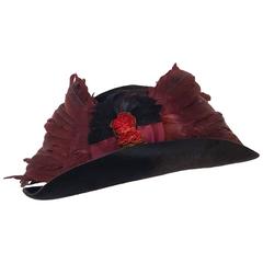Edwardian Winged Picture Hat