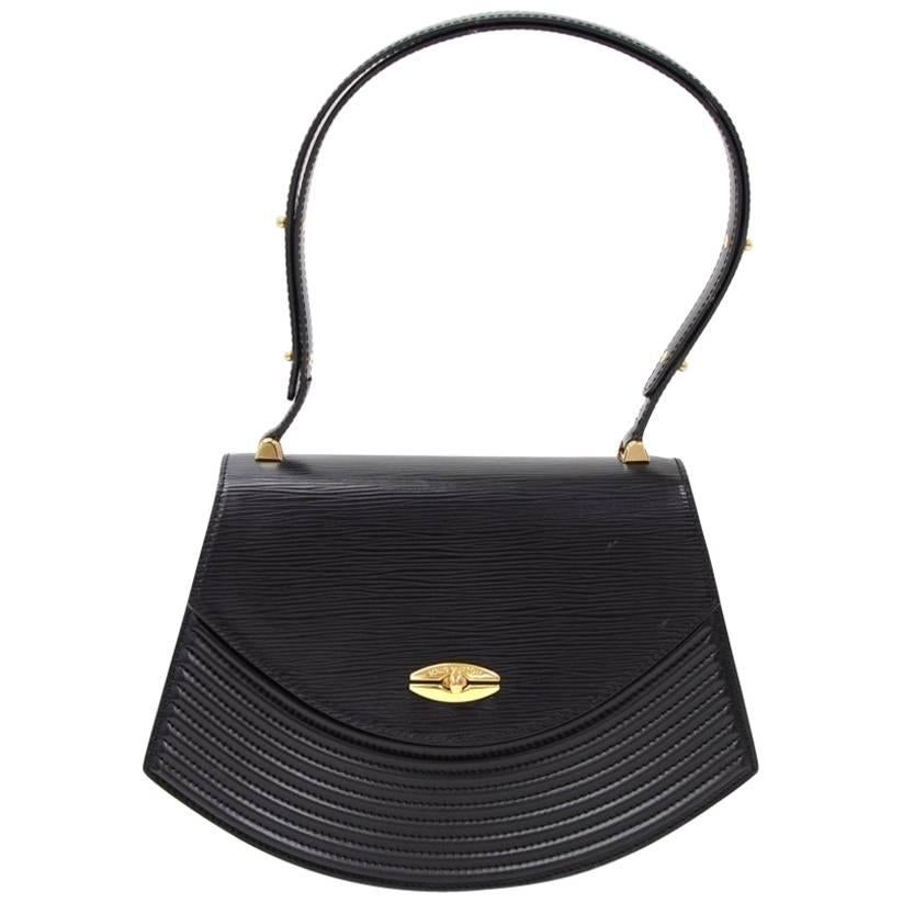 Louis Vuitton Tilsitt Black Epi Leather Shoulder Pochette Bag For Sale