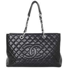 Chanel Black Caviar Leather XL Grand Shopper Tote GST Bag