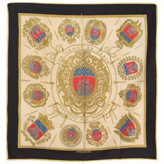 Multicoloured Hermes Les Armes De Paris Silk Scarf 3