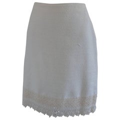 Genny by Gianni versace white cotton Skirt