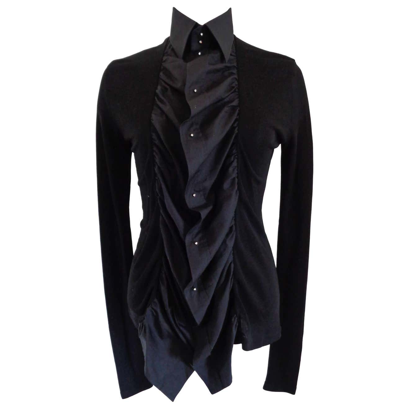 Jean Paul Gaultier Femme Black shirt at 1stDibs