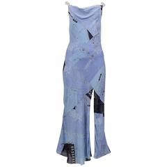 Christian Dior Trompe L'oeil Patchwork Dress 2004