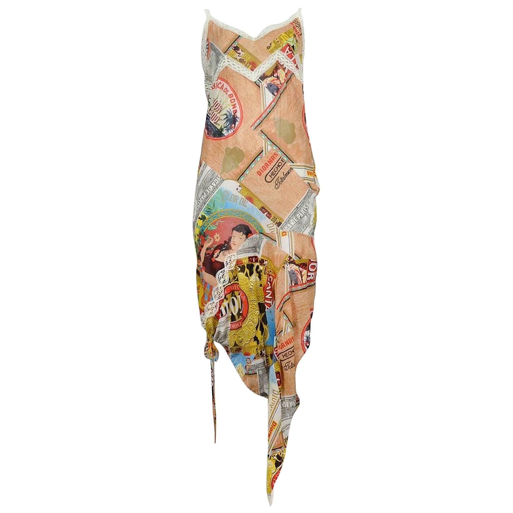 Christan Dior Cuban Cigar Slip Dress