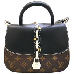 Louis Vuitton Chain It PM Black and Brown Monogram Canvas Top Handle Bag