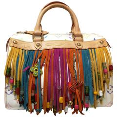 Used Louis Vuitton limited edition speedy with fringe