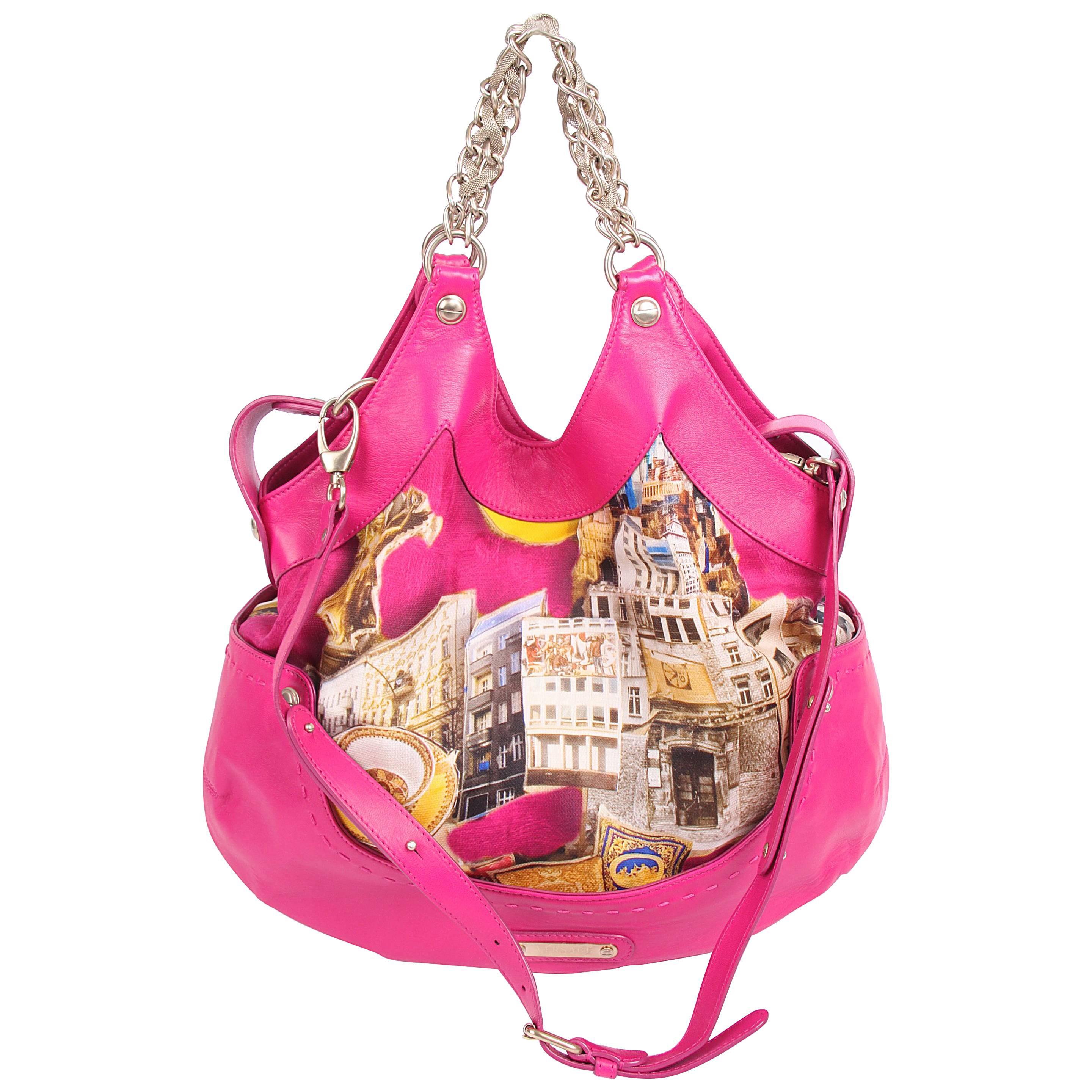 Versace & Tim Roeloffs Art Print Kiss Shopper Bag - pink 