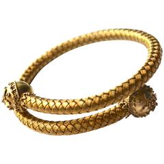 14K Victorian Wrap Etruscan Bracelet. 4