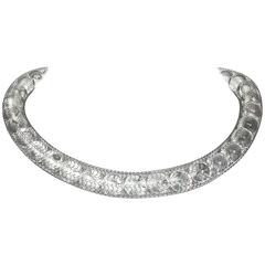 Clear resin and stainless steel 'pearl' necklace, 2012 6