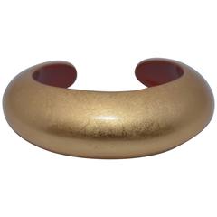 Hermes Gold Laquered Cuff