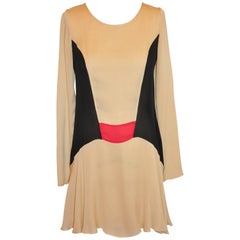 Multi-Color with Scallop Hemline Silk Pullover Top For Sale at 1stDibs