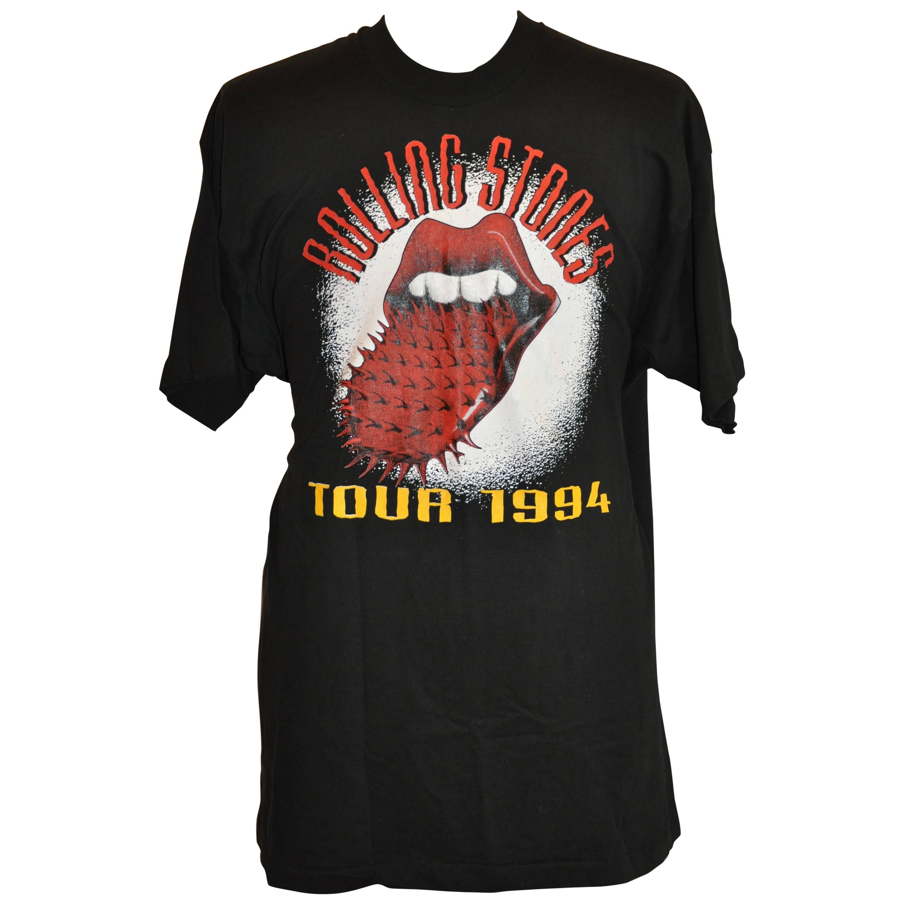Rolling Stones Iconic 1994 "Voodoo Lounge" World Tour Tee Shirt For Sale