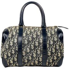Dior Mini Duffle/Speedy Blue Logo Handbag 7