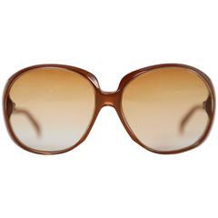 Vintage unworn 1970'S JACQUES ESTEREL oversized sunglasses