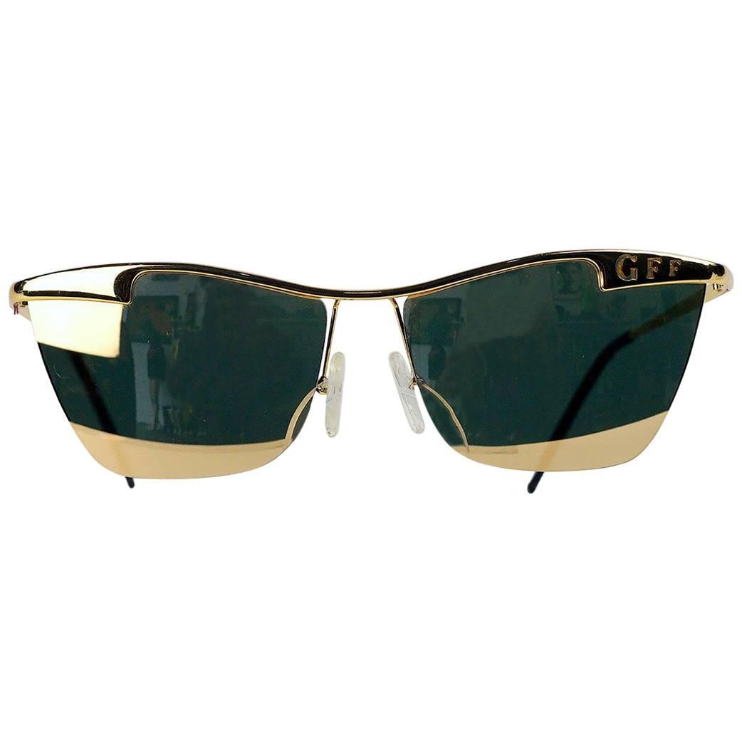 Gianfranco Ferre Gold Mirrored Sunglasses