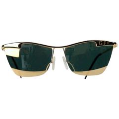 Vintage Gianfranco Ferre Gold Mirrored Sunglasses