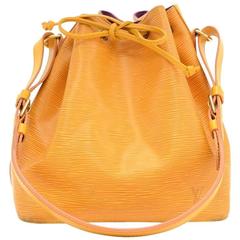 Louis Vuitton Petit Noe Yellow Epi Leather Shoulder Bag 3