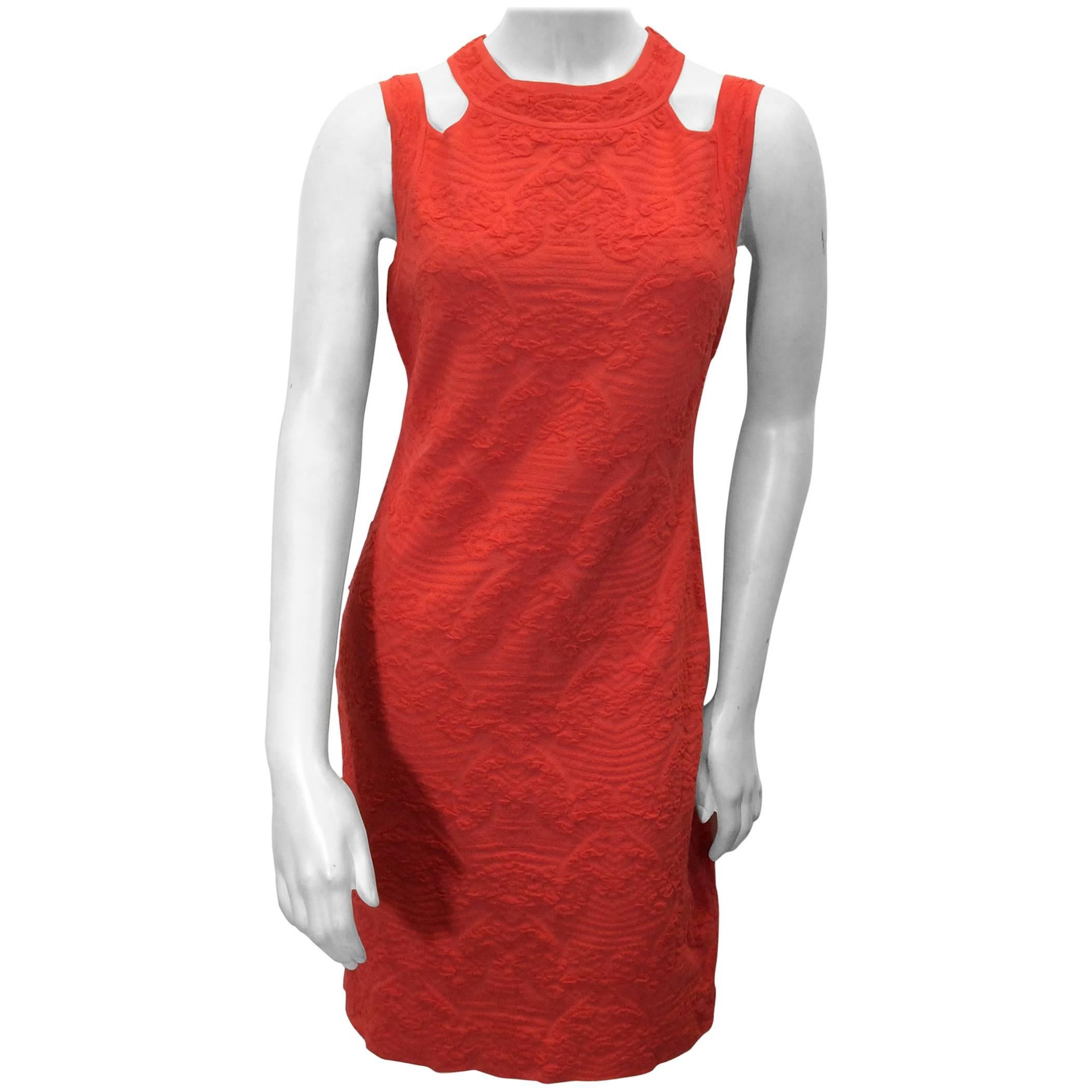 Missoni Coral Textured Stretch Dress
