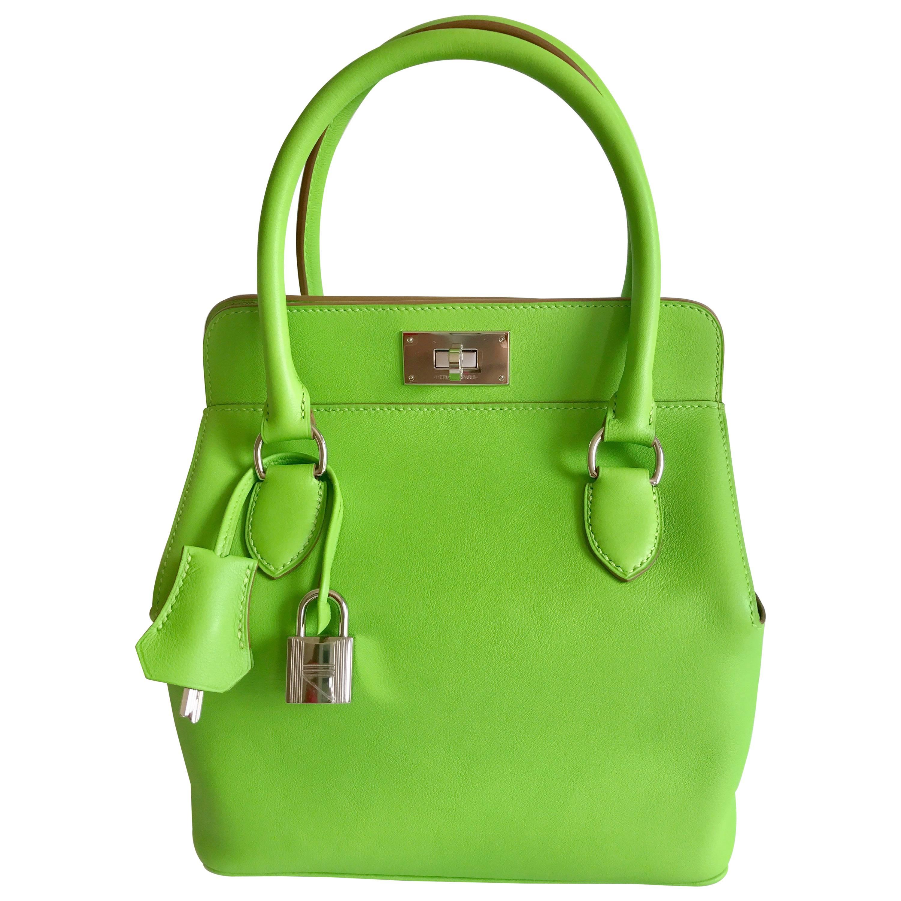 Hermes Toolbox Mini 20cm Granny Green 