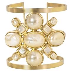 Chanel Pearl & Gold Arm Cuff 12