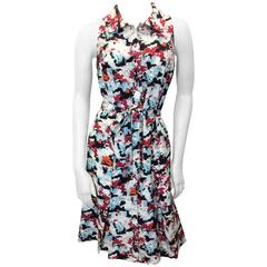 Carolina Herrera Abstract Printed Day Dress 6