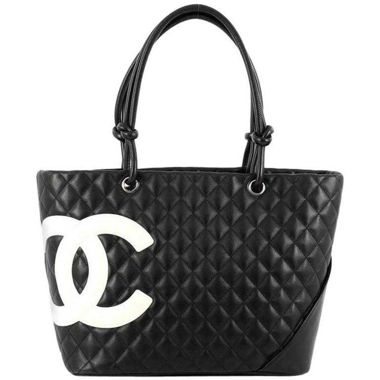 Chanel Cambon Tote Quilted Leather Large at 1stDibs | cambon chanel ...