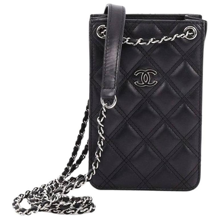 Chanel Red CC Phone Holder Chain Crossbody Chanel